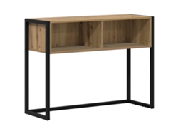Mesita auxiliar | Mesa auxiliar | Mesa para salón, roble artesanal, 100 x 36 x 75 cm