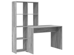 Escritorio Sonoma Gris | Escritorio de escritura 138,5 x 55 x 143 cm Madera procesada