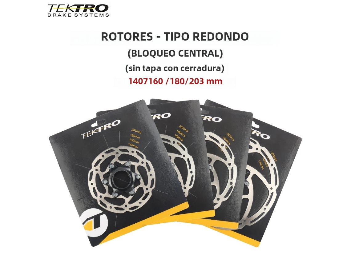 Rotores de disco hidráulicos Tektro MTB de 140 mm y 203 mm para bicicletas de carretera y montaña Shimanovayotoy