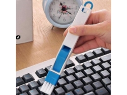Cepillo multifuncional para limpiar teclados en ventanas y puertas, compatible con limpiadores de teclados, limpiadores de esquinas y ranuras, y otras herramientas.