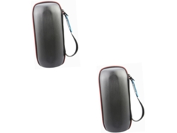 Estuche Organizador De 2 Piezas Para Altavoz Y Cargador, Portátil, De Cuero Sintético Pu, Ideal Para Viajes.