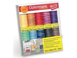 Set de 70 hilos de coser Deco Stitch, surtidos (3 unidades) Gütermann