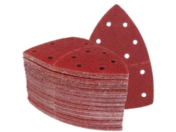 Lijas adhesivas de 105x152 mm, grano 60, 25 unidades para lijadoras múltiples.