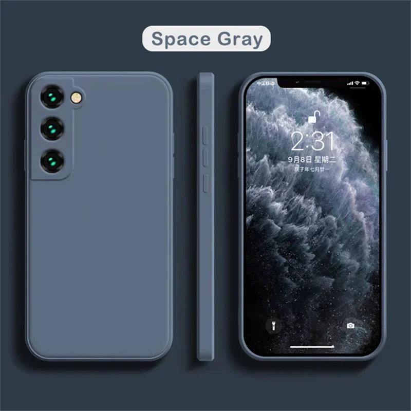 (gris, Galaxy S26 Ultra) Funda De Silicona Para Teléfono Samsung, Cubierta Trasera A Prueba De Golpes
