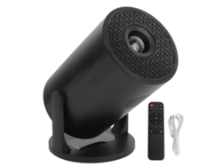 Projetor Portátil 1080p Com Wireless Fidelity Ajustável 270° Para Filmes Tv Sticks Smartphone Android
