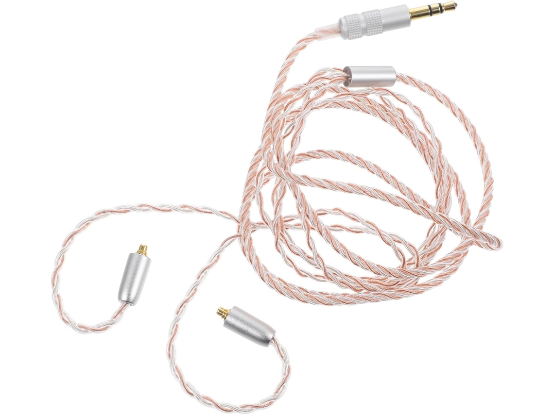Elegante Cable De Extensión Para Auriculares Chapado De 3,5 M Con Cable Trenzado De 4 Capas Para