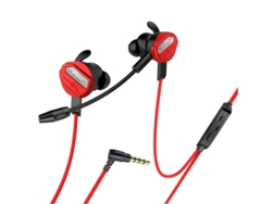 Auriculares Gaming 7.1 PC OA Auriculares con micrófono G15 Control de volumen 3.5mm Universal In-Ear Wired Stereo Gaming Red