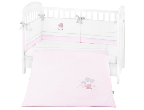 Juego De Cama Bordado 2 Piezas 60X120Cm Dream Big Rosa KIKKA BOO