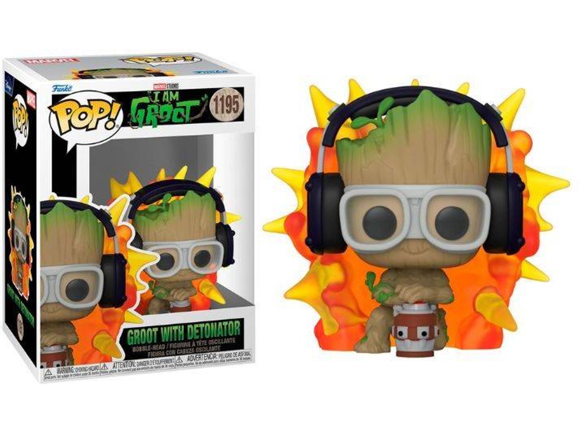 Figura FUNKO Pop! Marvel: Iag - Groot with  Detonator (Posible Chase)