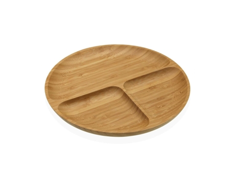 Bandeja de Aperitivos VERSA Bambú 25x2x25 cm