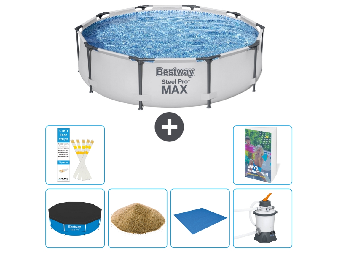 Bestway Piscina Bestway Steel Pro Max Redonda - 305x76 Cm - 7-peças S158