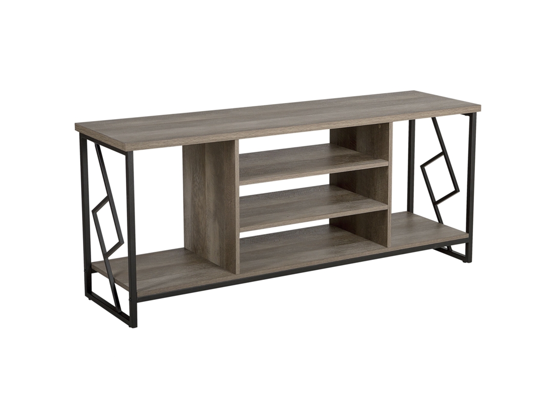 Mueble TV BELIANI Forres de Tablero de partículas Madera oscura 140x40x60