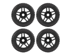 4 Piezas Neumáticos De Coche Rc Off Road De Goma Duraderos Con Buena Adherencia Para Arrma 1/8