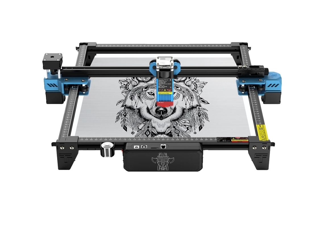 Máquina de grabado láser CNC, control Wi-Fi, compatibilidad con diversos materiales, paquete de 4 unidades, 80 W TTS-10 Pro, enchufe europeo.