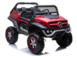 Coche eléctrico Mercedes Unimog rojo B.active