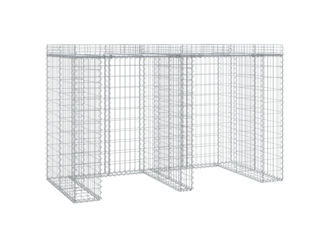 Muro De Gaviones VIDAXL Plateado Hierro (192x91x120 cm)
