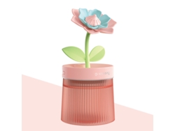 Humidificador, difusor de aroma de vapor frío USB, luz nocturna silenciosa, humidificador de gardenia rosa Cuich