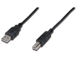 Cable USB ASSMANN ELECTRONIC USB A/USB B 1 m Macho/Macho Negro