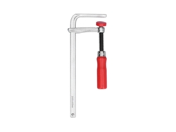 Abrazadera en F de aluminio ajustable, antiderrames, con mango de madera de álamo para carpintería, 200 x 60 mm