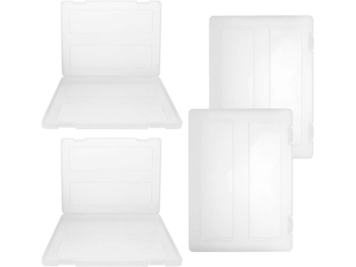 Caja Transparente Para Guardar Documentos (4 Piezas), Organizador Portátil Multifuncional.