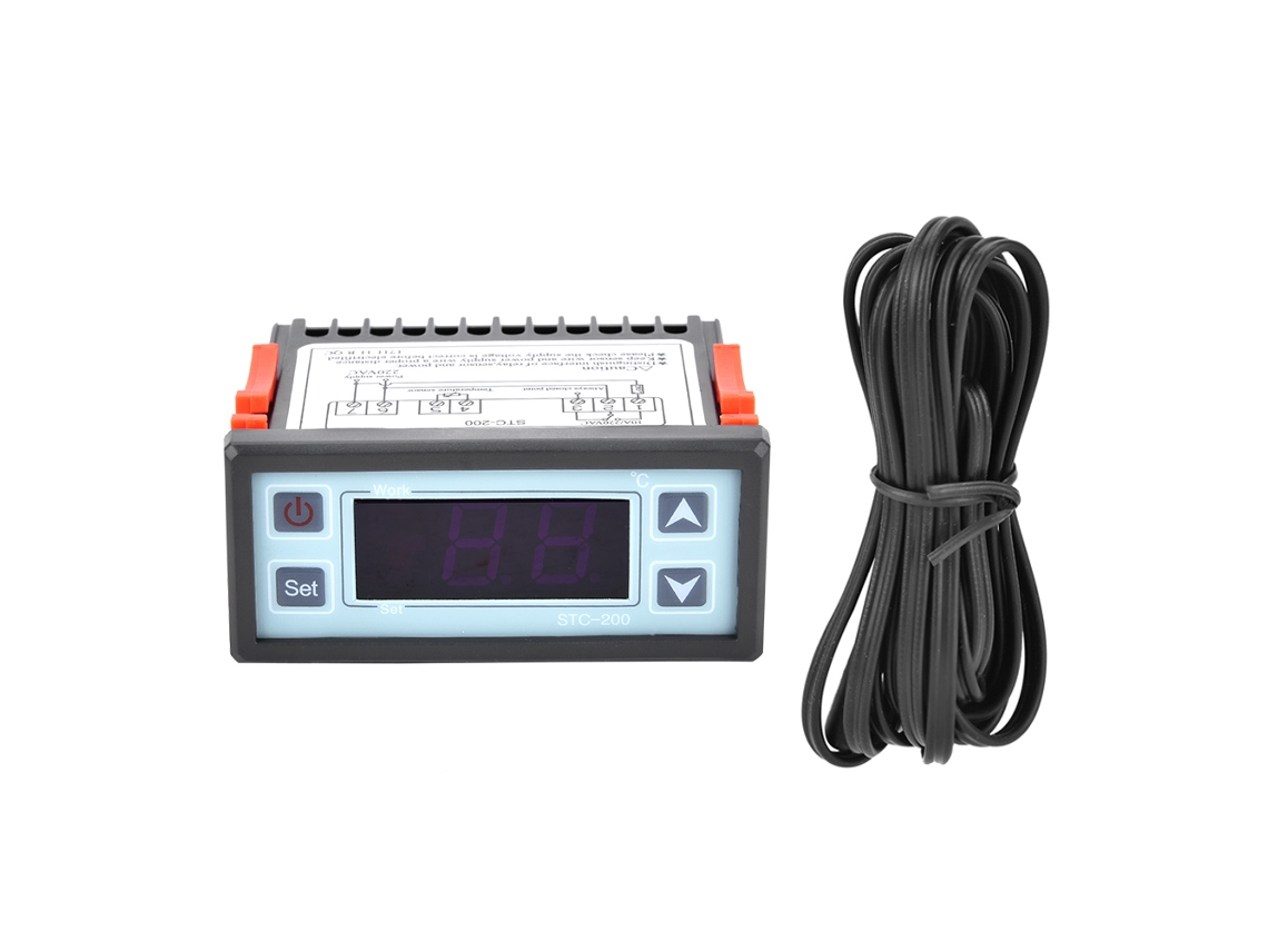 Controlador De Temperatura Digital Stc-200, Termostato Microcomputarizado Con Funciones De Refrigeración Y Calefacción.