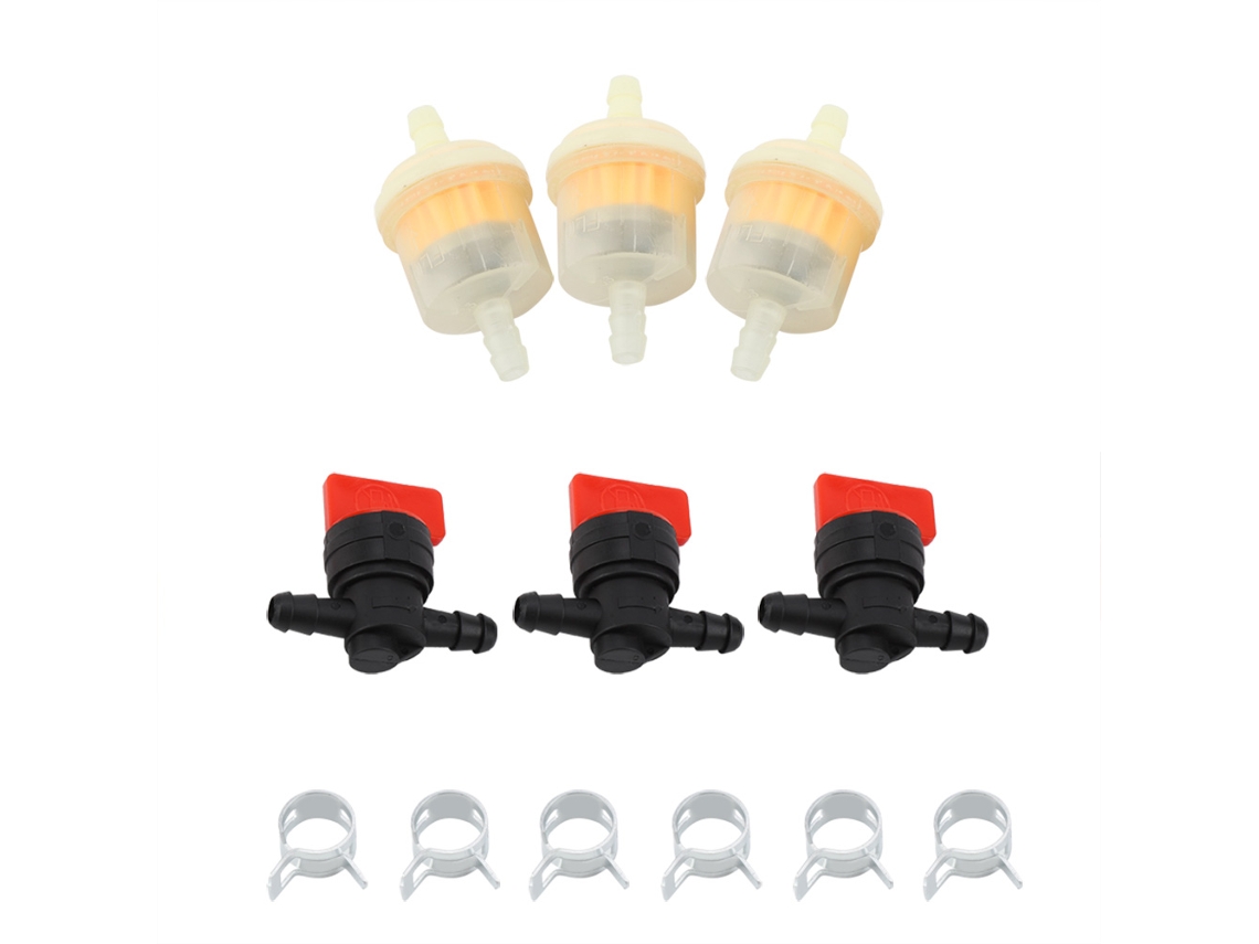 Válvulas De Cierre De Combustible, Filtros, Abrazaderas, Accesorios Para Cortacéspedes, Equipos De Jardinería.
