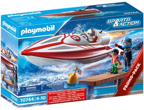 PLAYMOBIL PLAYMOBIL Sports & action Speedboat Racer (Edad Mínima: 4)