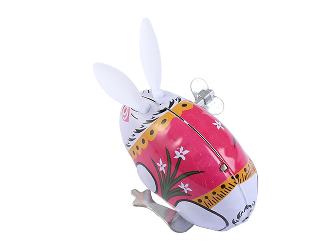 Conejo De Juguete Clásico De Hierro Con Resorte, Ideal Para Coleccionar O Regalar.