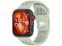 Pulsera de silicona con cierre de malla de acero invertido plateado para Huawei Watch Fit4 / Fit4 Pro / Fit3