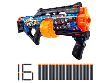 Pistola de juguete X-SHOT Skins c/16 dardos de espuma