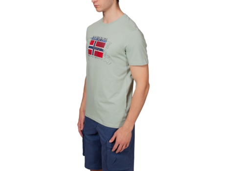 Camiseta de Hombre NAPAPIJRI Verde (L)