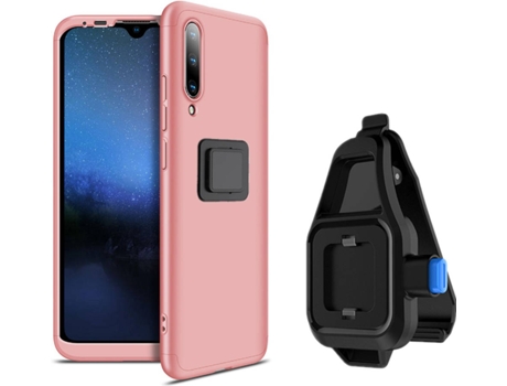 Funda Xiaomi Mi A3 Slim Armor 360º con Soporte para la Cintura Rosa
