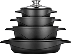 Batería de Cocina Inducción SMILE MGK17 (8 Piezas - Aluminio Fundido)