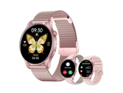 Reloj inteligente deportivo para mujer, con llamadas, pantalla táctil de 1,43 pulgadas y monitorización de frecuencia cardíaca. Bestvite