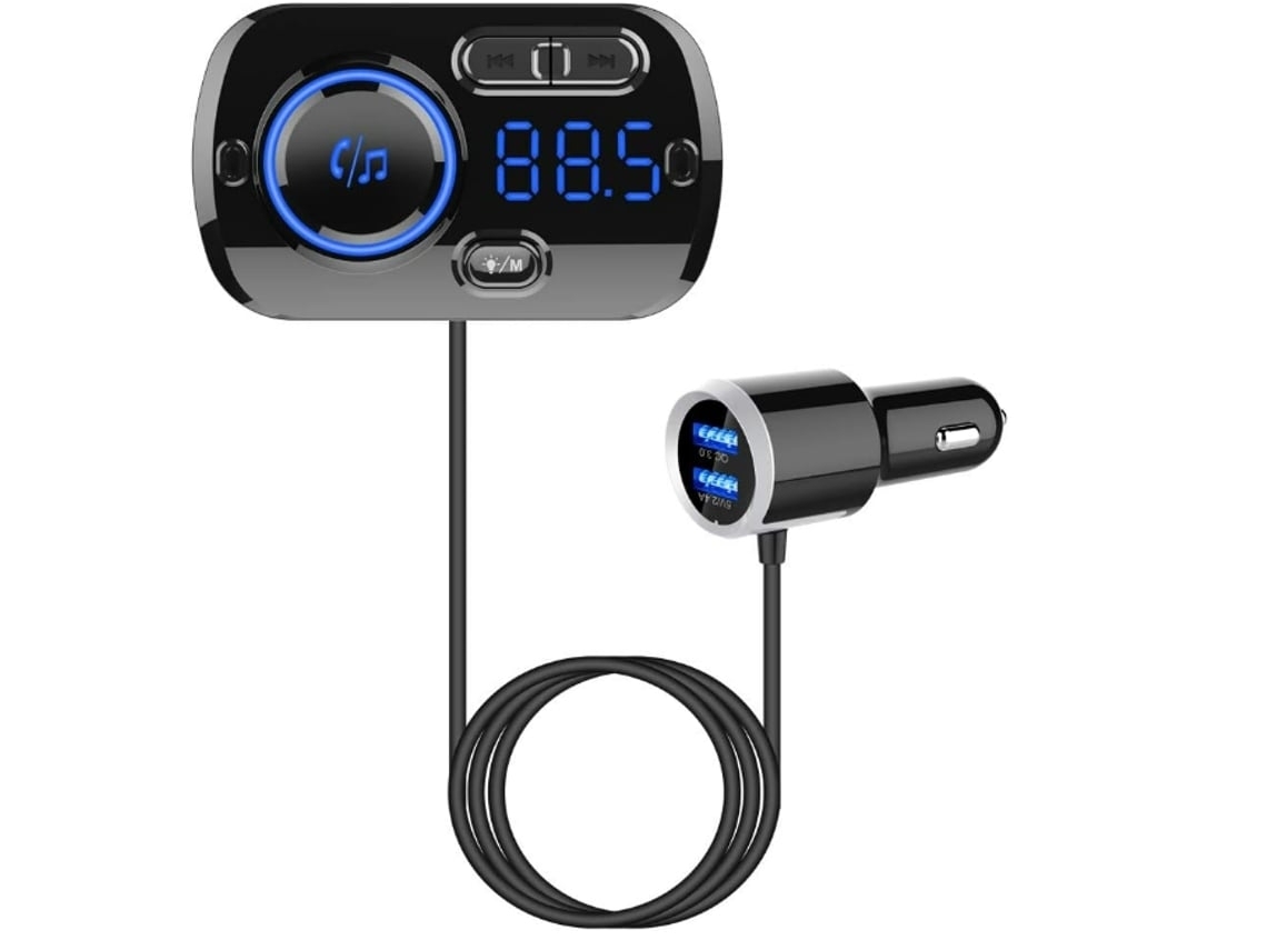 Transmisor de radio FM Bluetooth para vehículos, adaptador de radio, reproductor de música, receptor*