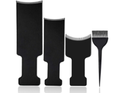 Kit De 4 Piezas Para Mechas Con Pincel Para Tinte De Cabello - Práctico Para Uso Doméstico O En Salón De Belleza.