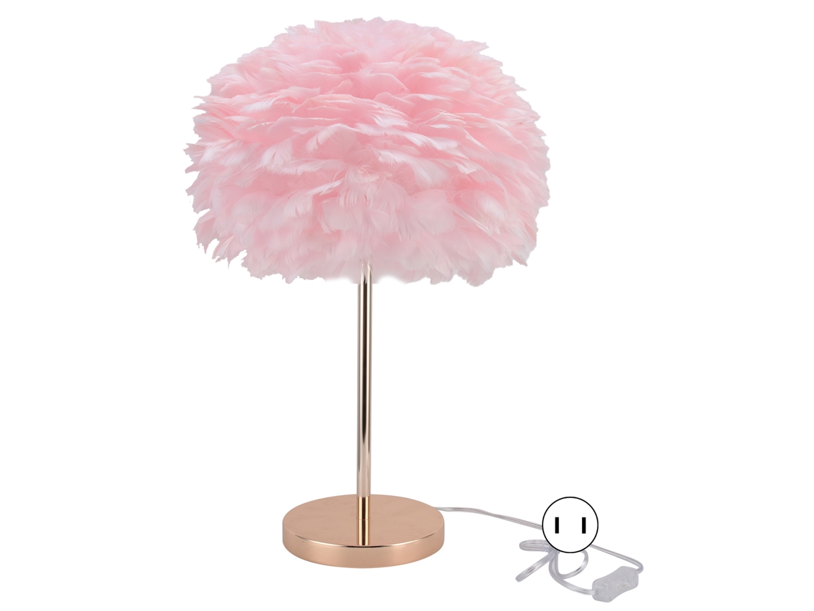 Lámpara de oficina moderna Pluma E27 2026, portalámparas para dormitorios, decoración para bodas y cumpleaños, enchufe de 110 V (EE. UU.)
