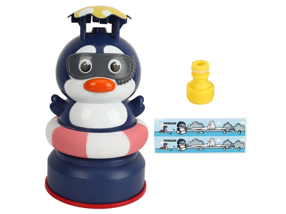 Juguete De Cohete De Agua Con Riego Exterior Para Niños, Base De Pingüino, Para Jardines, Patios Y Piscinas Wx2305