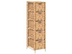 Maison Exclusive - Unidad De Almacenaje Con 5 Cestas 25,5x37x10 Cm Jacinto De Agua