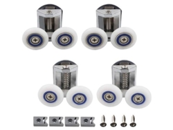 Kit De Rodillos Para Puerta De Ducha, 4 Piezas, 26 Mm, Aleación De Zinc, Para Vidrio De 4-8 Mm