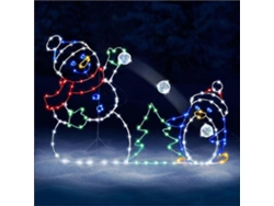 Rebe-luces Led De Muñeco De Nieve Navideño Para Exterior Jardin Calle Entrada Decoración Aire Libre Persona Doble