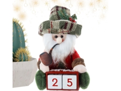 Calendario de cuenta regresiva para 2024, decoración navideña rústica