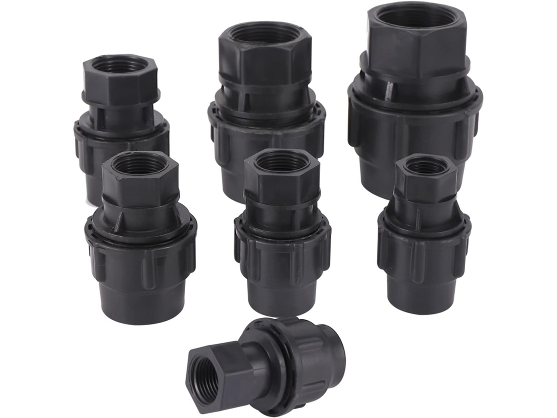 Conector de tubería de polietileno con rosca hembra de 1/2'' a 3,8 cm | Sin marca