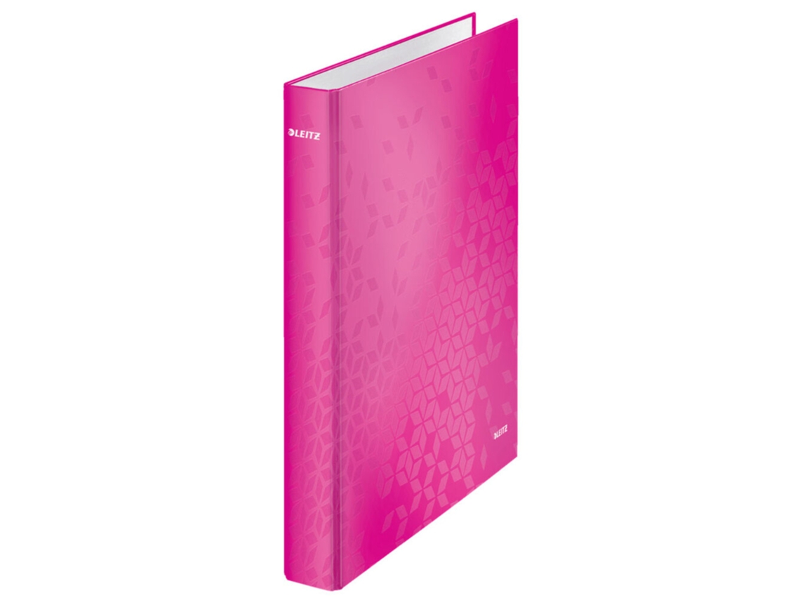 Dossier LEITZ Lombada Estreita 40 Mm Wow A4 4 Argolas Rosa