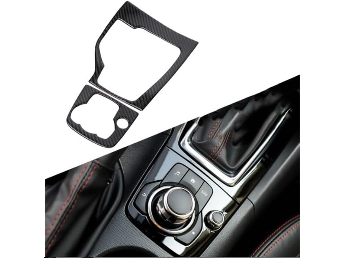 Cubierta de fibra ABS para la palanca de cambios del Mazda 3 Axela 2013-