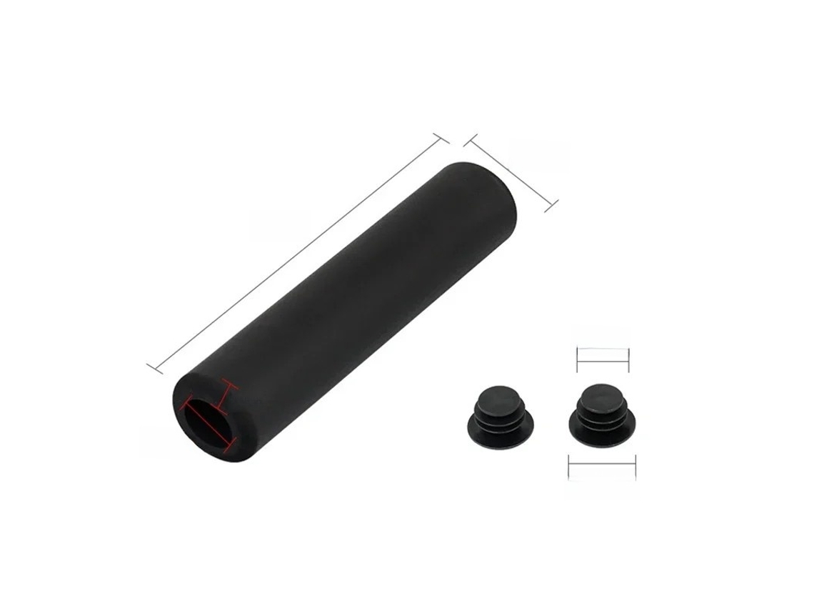 1 par de puños de silicona suave para manillar de bicicleta de montaña o carretera, antideslizantes, vayotoy