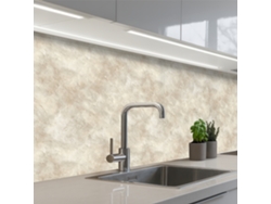 Salpicaderos De Cocina Beige - Estructura En Relieve - Piedra Natural 150x80 Cm