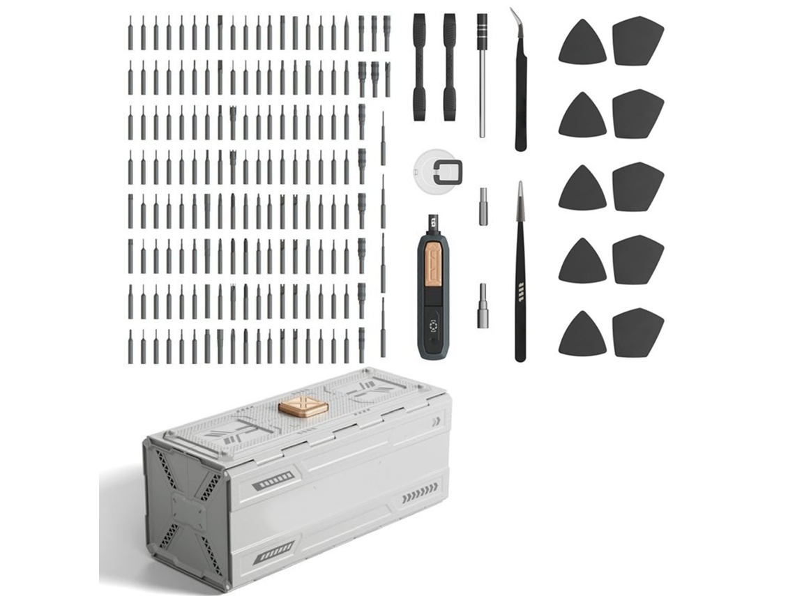 Kit de destornilladores manuales magnéticos multifuncionales 180 en 1