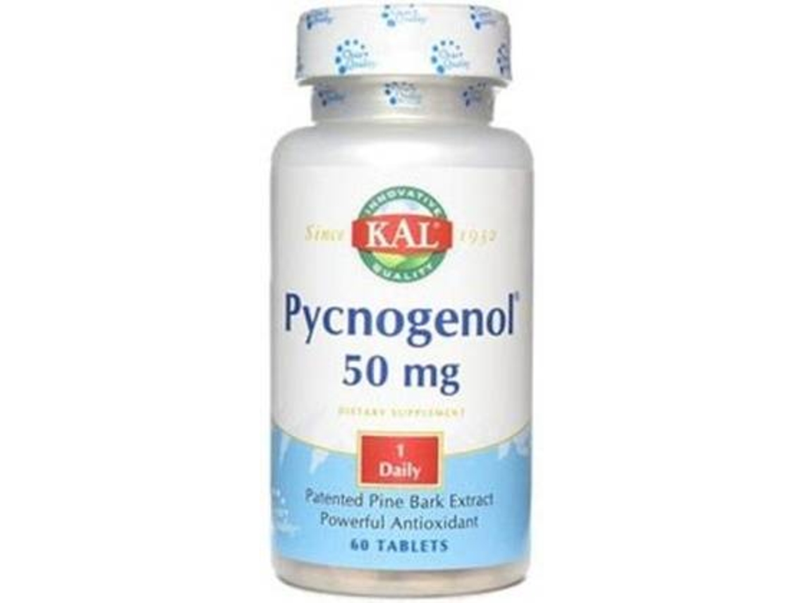 Complemento Alimentar KAL Pycnogenol (60 tabletes de 50mg)