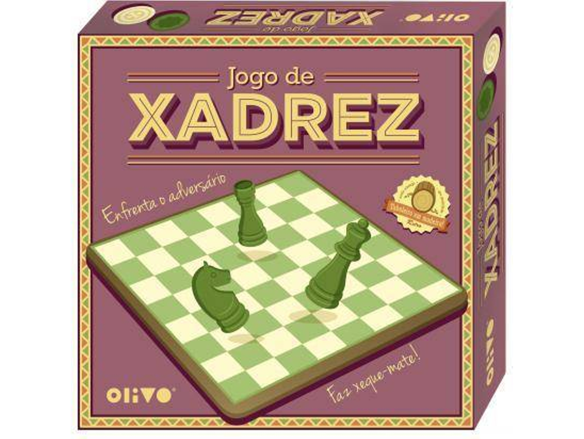 Juego de Ajedrez OLIVO Tablero Madera (Edad Mínima: 8)